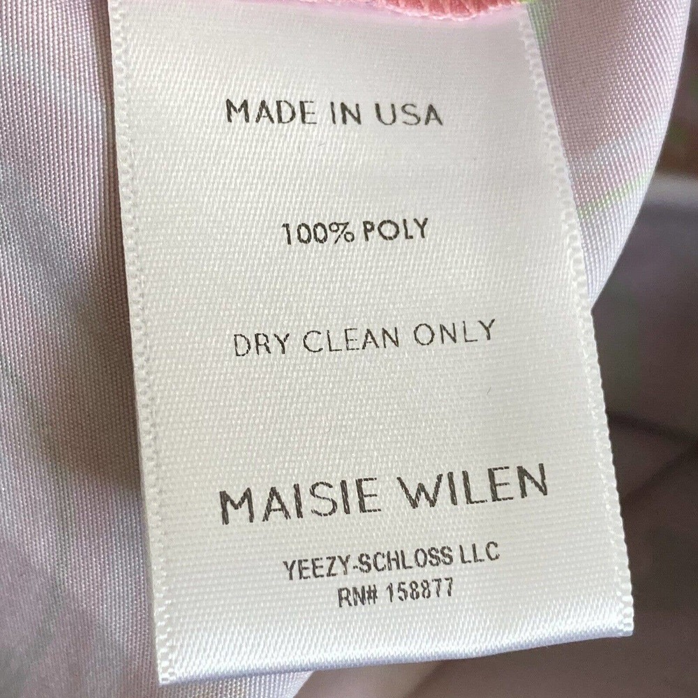 Maisie Wilen Dress Womens Size Medium SS21 Party‎ Girl Warped Pink Multicolor - Picture 9 of 10